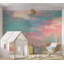 Murale paysage pelez et collez - nuages de feu-1450156490