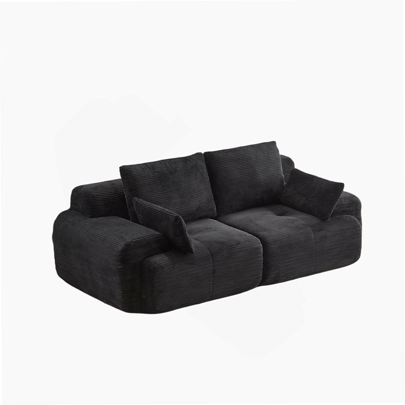 Boneless Modern Memory Foam Compressed 2 Seater Sofa, Pet-Friendly Cloud Modular Sectional For Living Room, No Assembly Needed