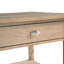 Table de bout Classic Natural Finish - Meubles de salon en bois avec tiroir et tablette ouverte
