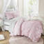 Ensembles de literie rose champêtre français, ensemble d'édredon simple TG en microfibre