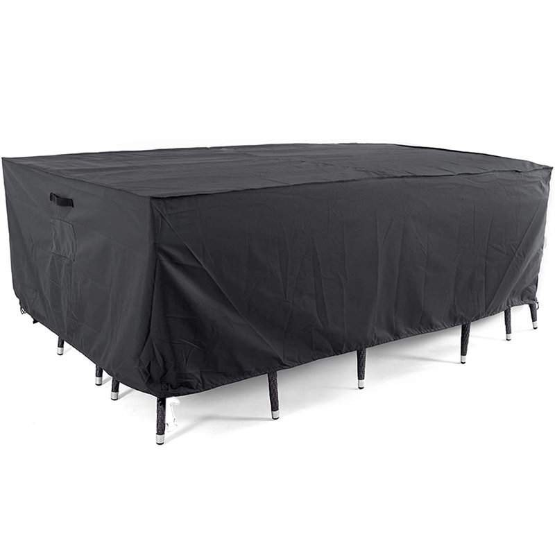 Water Resistant Rectangular Patio Furniture Cover, 27" H x 74" W x 47" D