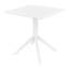 Ensemble bistro carré avec chaises empilables 3 pièces Farrah-572198656
