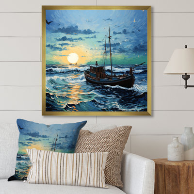 Vangogh paysage marin avec pêche II