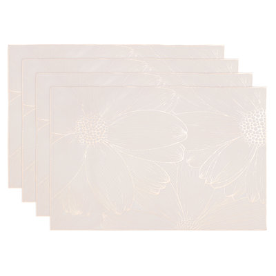 Vinyl Floral Rectangle Placemat