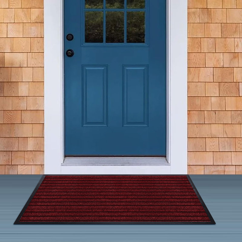 Non-Slip Indoor Doormat, Burgundy, 50cm W x 80cm L