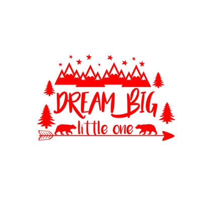 Décalcomanie murale big little rêve