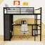 Lit mezzanine en métal avec bureau, tablettes et garde-robe-152719045-152719098