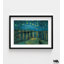 «Starry Night Over The Rhone», reproduction d'art encadrée de style Van Gogh, reproduction d'art de Vincent Van Gogh, art mural surdimensionné