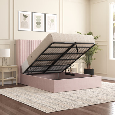 Barkat Upholstered Ottoman Storage Bed