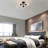 3-Light Modern Globe Glass Semi Flush Mount-2075683591