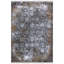 Tapis floral noir / vison Frederico-429363169