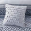 Ensemble d'édredon 7 pièces jacquard bleu marine