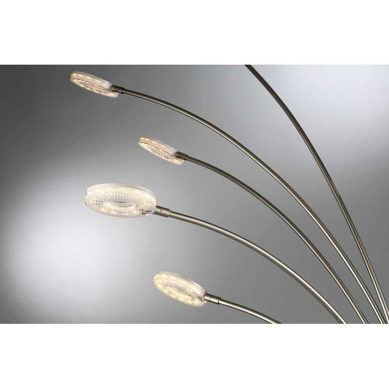 Kitterman 88'' Brushed Nickel LED Tree Floor Lamp