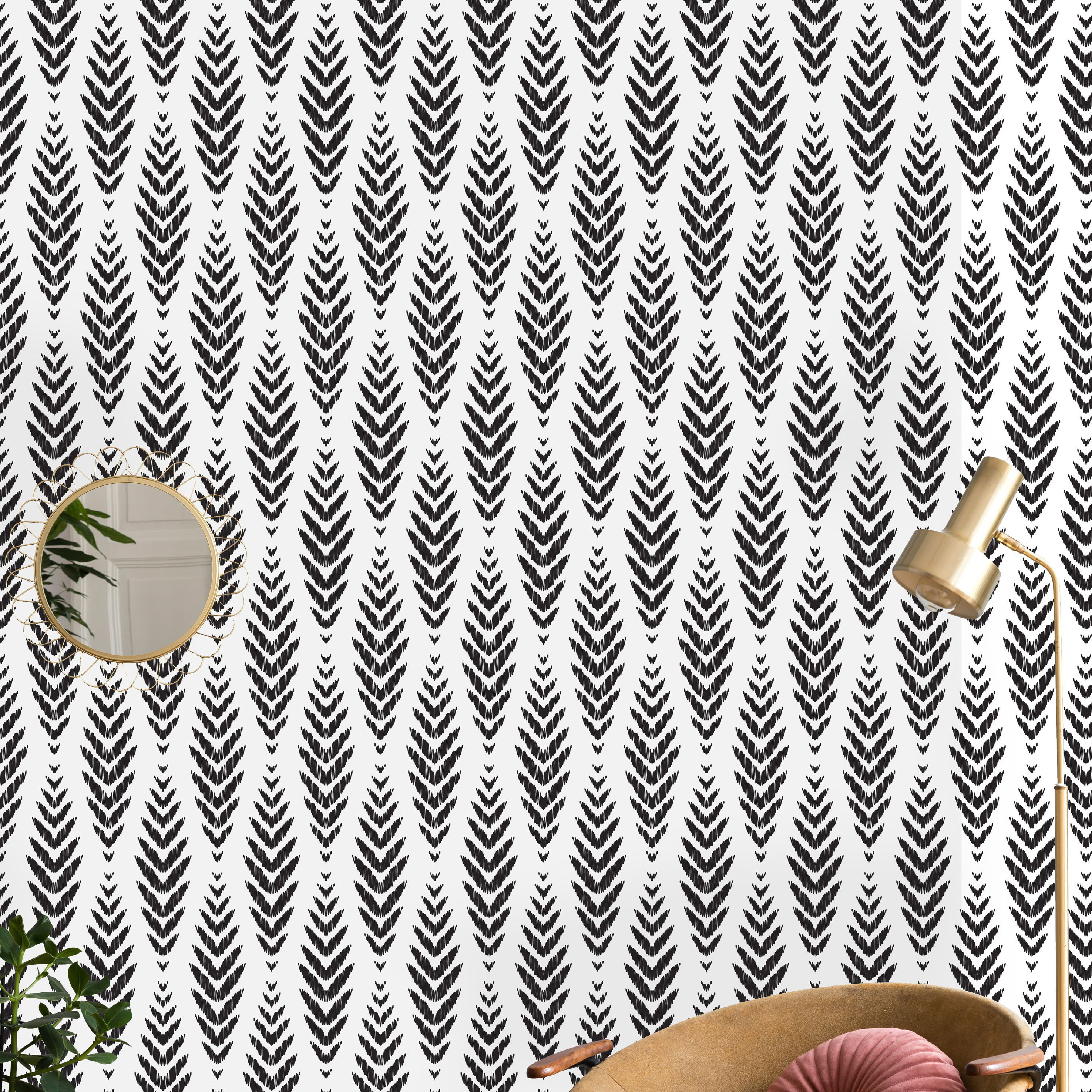 Red Barrel Studio Herringbone Seamless Pattern Peel And Stick Wallpaper ...
