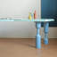 Bureau en bois de frêne coloré Creative Design-2012682561