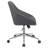 Jackman Grey Upholstered Adjustable Home Office Desk Chair-88702969