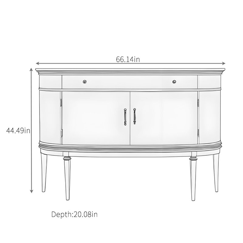 Buffet minimaliste de haute qualité
