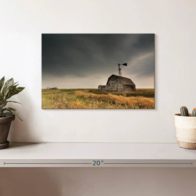 Alvord Saskatchewan Vintage Barn, 8" H x 12" W