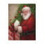 «Santa With a Gift», reproduction d'art acrylique sur toile tendue-27489540