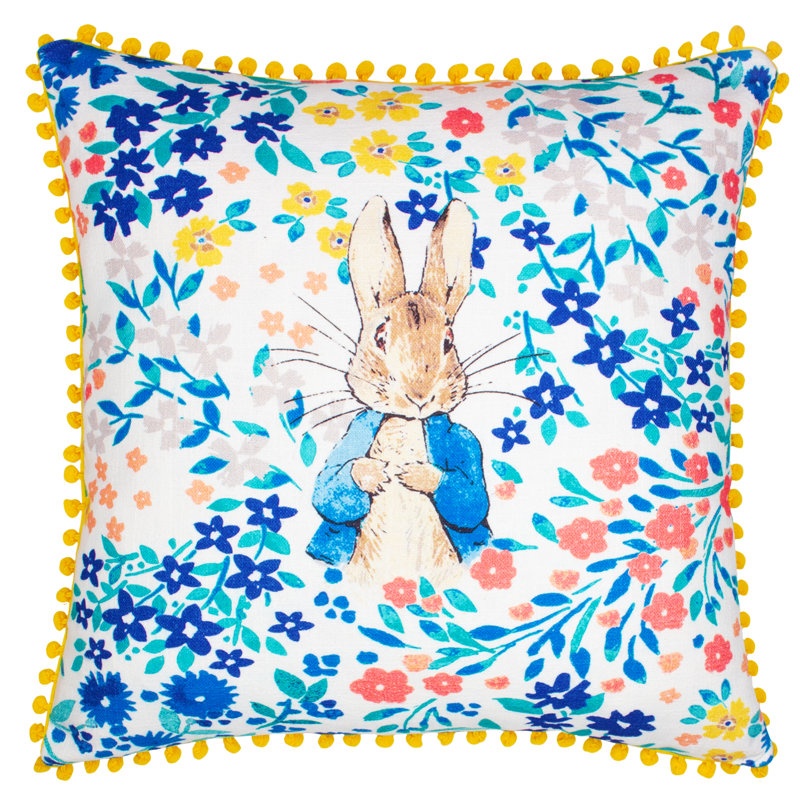 Peter Floral Multicolour Square Throw Cushion