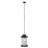 1 - Light Clear/Black Single Pendant