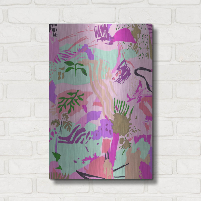  «Chrome Reverie 1» par Melissa Wang, art mural en métal, 16 po x 24 po