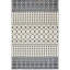 Tapis imitation cachemire à rayures géométriques-115294613