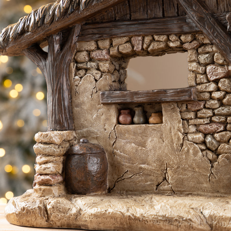 Crèche de Noël 14,5 "H