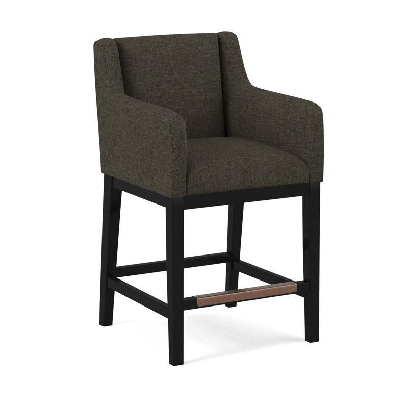 Upholstered Stool, 61536-78, Black
