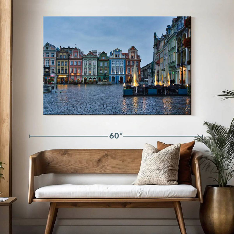 Ravi, vieux marché de Poznan, H 34 po x l 51 po