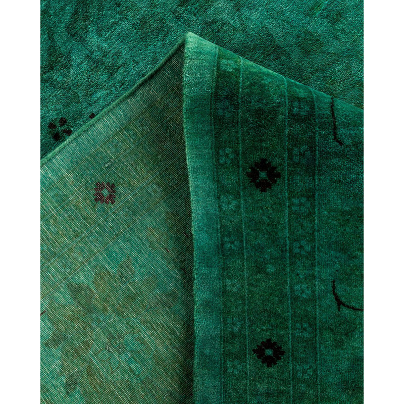Overyed One-of-a-Kind Rectangle 9'2" X 12'6" Hand Knotted Area Rug