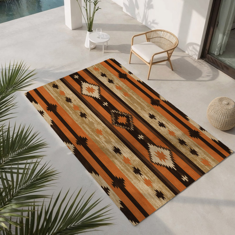 Sunlit Solstice Indoor And Outdoor Area Rug, Rectangle 1'6" x 2'6"