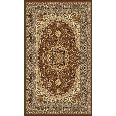 Infinity Oriental Area Rug in Chocolate