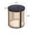 15.70" Round End Table, Hollow Woven Side Table, Small Rubber Wood Nightstand-948483578