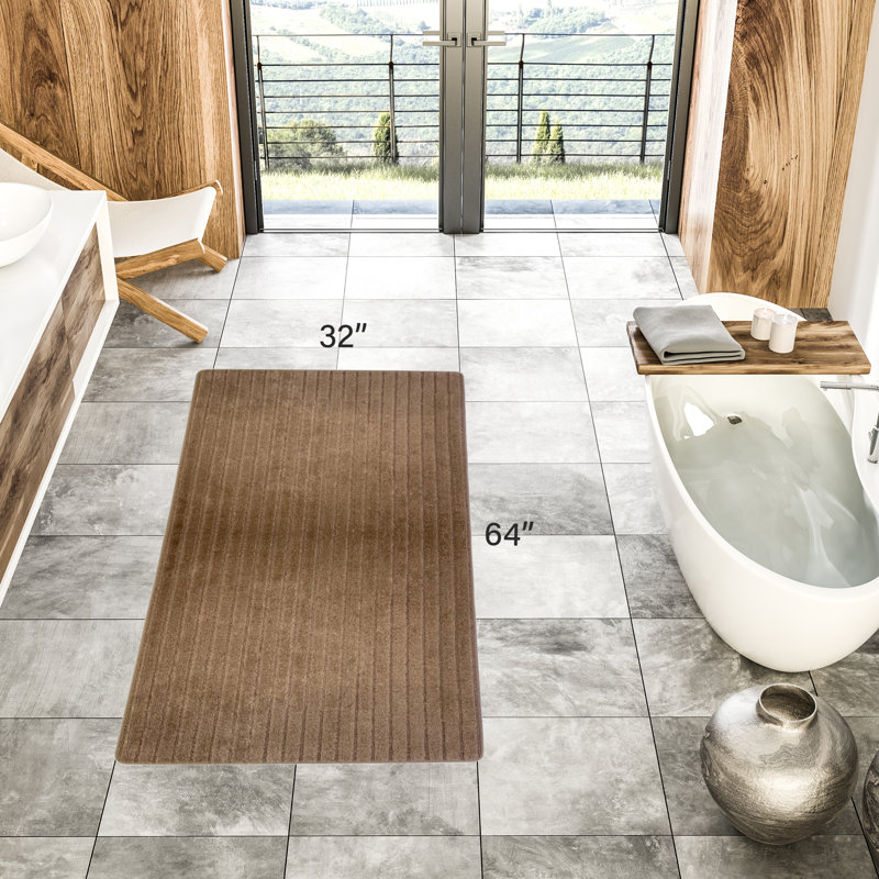 Tapis de cuisine, Rectangle 2 pi 8 po x 5 pi 4 po, Taupe