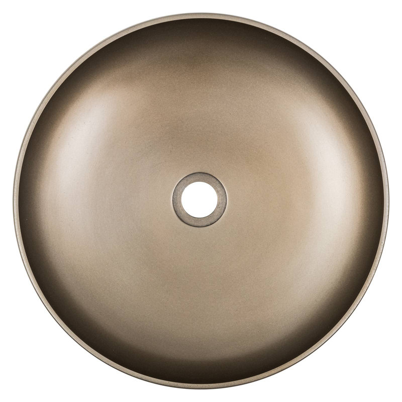 World Menagerie Kammerer 520 mm L x 520 mm W Circular Sink, Copper