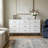 61.4"W Modern 9-Drawer Dresser With Gold Metal Accents-16295549