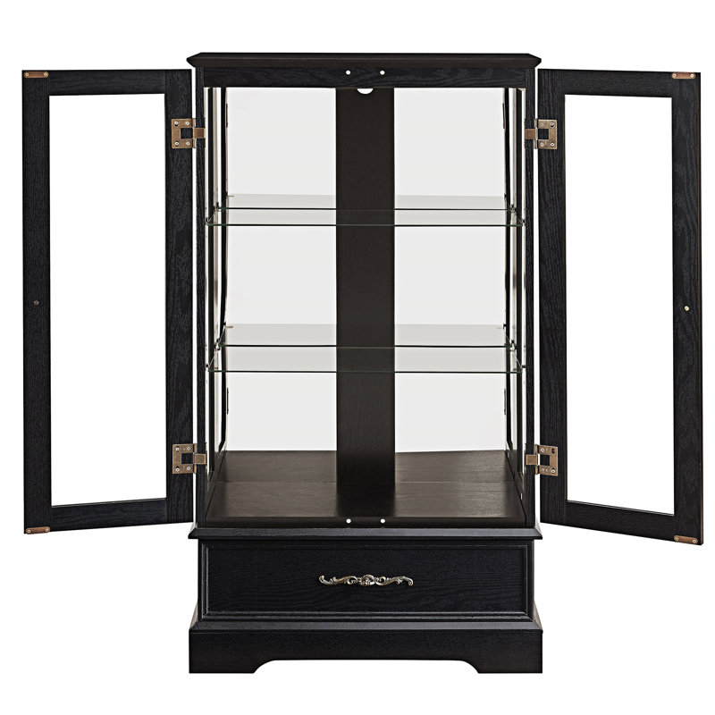 Vitrine d'exposition avec tablettes réglables