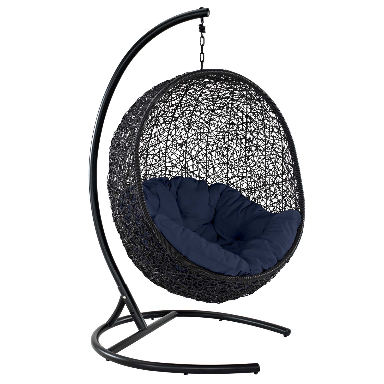 Modway Encase Swing Chair, Navy