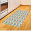 Tapis décoratif floral à haute densité en fibres de polyester-42029813