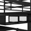 Lit mezzanine en métal noir avec table et garde-robe, style contemporain, construction, espaces de rangement abondants, techniques d'assemblage simples, structure robuste, options, processus