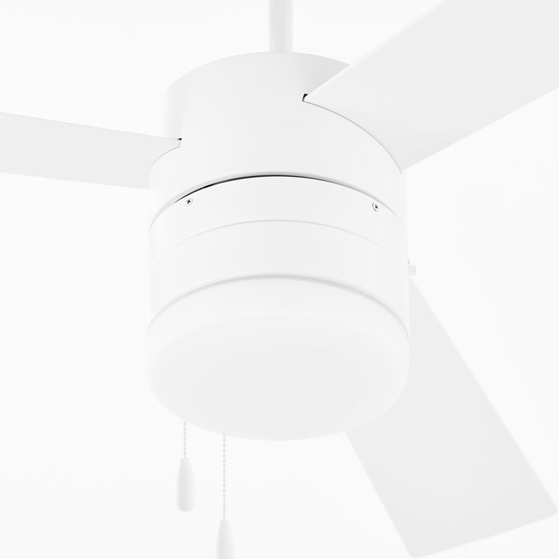 Ventilateur de plafond à 52 pales 52 po Isaiu, Blanc