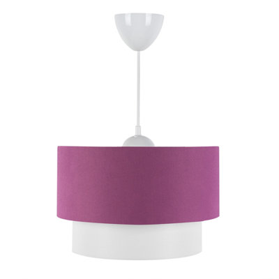 Luminaire suspendu tambour simple à 1 lumière Dalpe