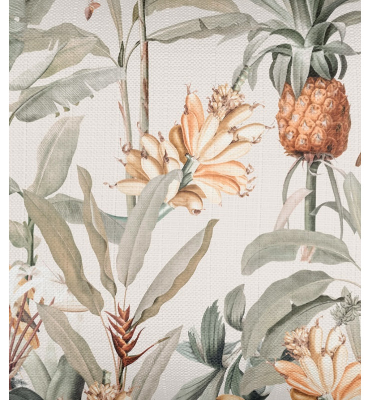 Printed Pillows Linen Floral Accent Pillow, Rectangle 14" H x 40" W, Polyester