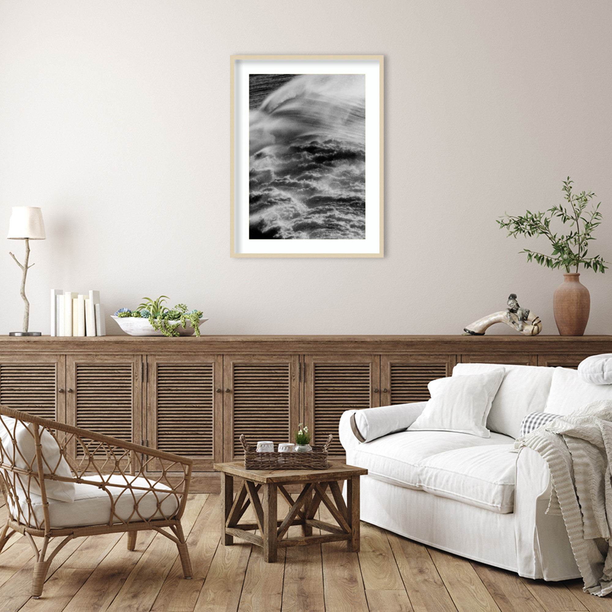Sea Offerings by Shot by Clint Wood Framed Wall Art Print, 41" H x 31" W, Brown