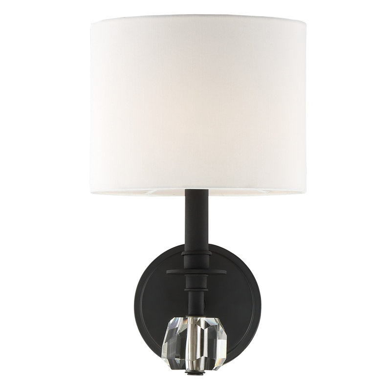 Applique murale articulée 1 lumière Flintwood, Forgé noir