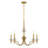  Champlain 5-Light Chandelier in Warm Brass-445851629-445851628