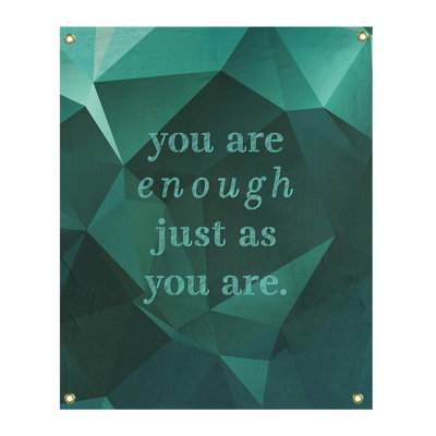 Tapisserie «Polyester You Are Enough» en polyester