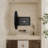 31.5" Surface Mount Round Metal Framed Medicine Cabinet with Mirror and Adjustable Shelves-1831899191