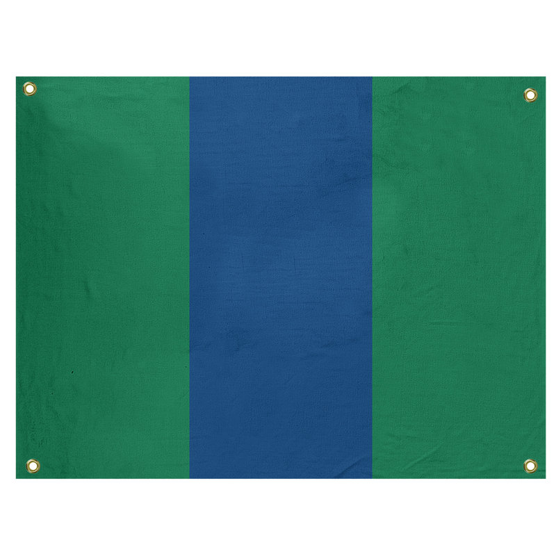 Tapisserie de polyester Vancouver, H 50 po x l 59 po x P 1 po, Vert / bleu foncé / vert